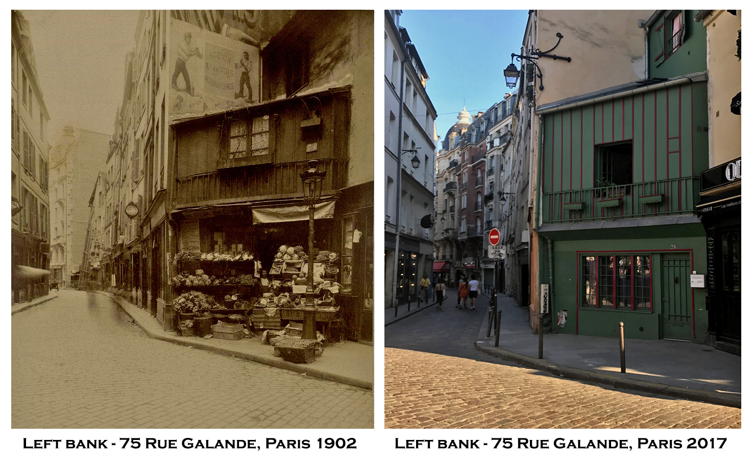 Left bank - 75 Rue Galande 1902