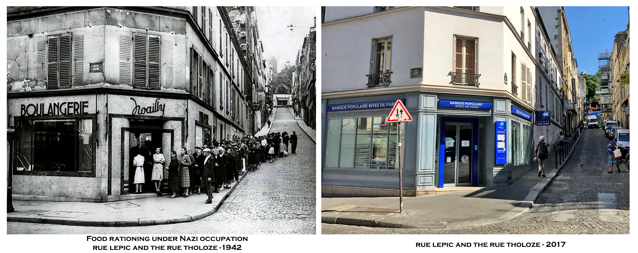 rue lepic and the rue tholoze- 18th- 1942