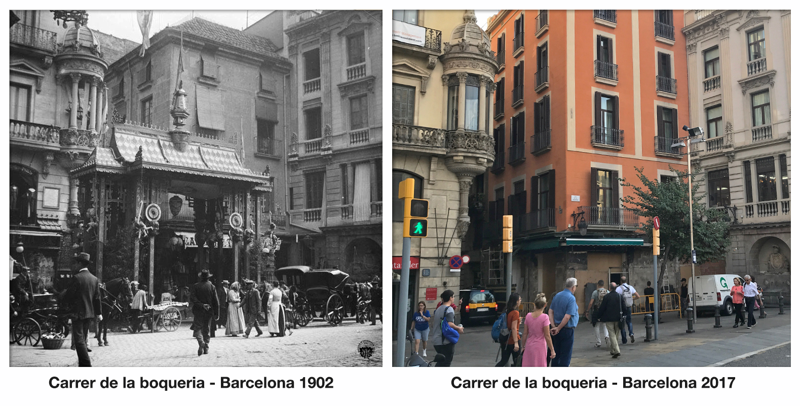 Carrer de la boqueria - Barcelona 1902