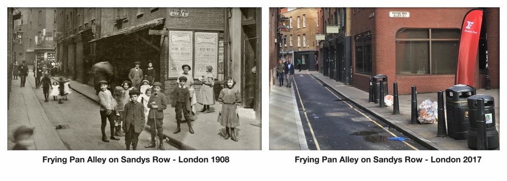 Frying Pan alley on Sandys Row 1908