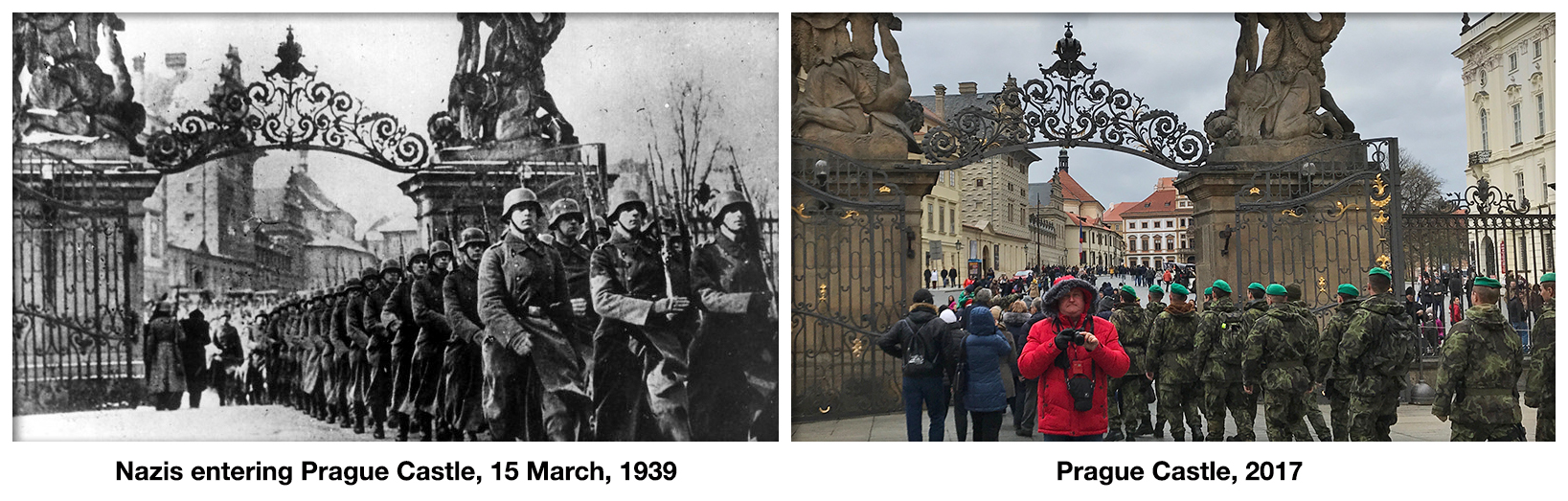 Nazis entering Prague Castle, 1939