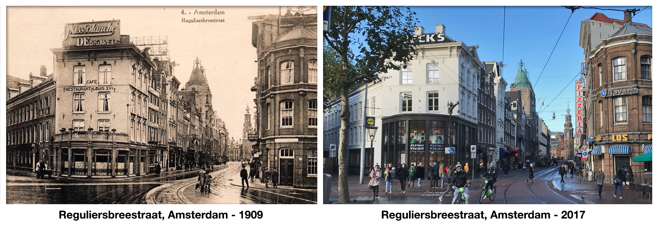 Reguliersbreestraat, Amsterdam - 1909
